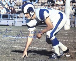 Autographed Tommy McDonald Los Angeles Rams Football 16x20 Photo w/ JSA COA