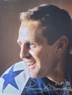 Autographed Tommy McDonald Dallas Cowboys Football 16x20 Photo w/ JSA COA