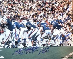 Autographed ELECTRIC COMPANY 16X20 Buffalo Bills Photo JSA