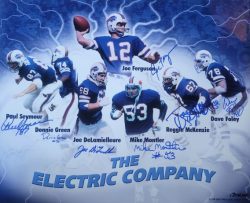 Autographed ELECTRIC COMPANY 16X20 Buffalo Bills Photo