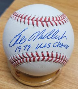 Autographed BILL MADLOCK "79 WS Champ" Official Major League Baseball