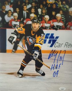 Autographed  PAUL COFFEY "HOF 04" 11x14 Pittsburgh Penguins Photo JSA
