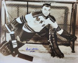 Autographed GUMP WORSLEY "HOF 1980" 16x20 New York Rangers Photo