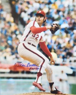 Autographed STEVE CARLTON "HOF 94" 16x20 Philadelphia Phillies photo
