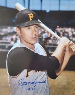 Autographed Bill Mazeroski "HOF 01" Pittsburgh Pirates 16x20 Photo
