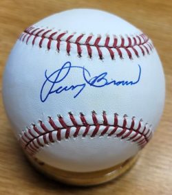LARRY BROWN Autographed Official Major League Baseball