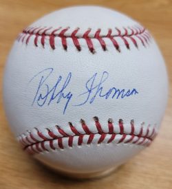 Autographed BOBBY THOMSON Official Major League Baseball