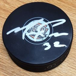 Autographed MURRAY CRAVEN Philadelphia Flyers 50th Anniversary Hockey Puck