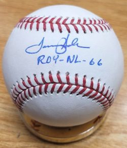 Autographed TOMMY HELMS "ROY NL 66" Official Major League Baseball