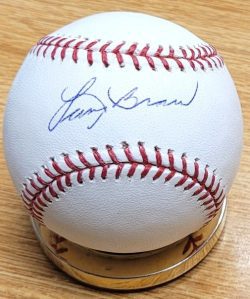 LARRY BROWN Autographed Official Major League Baseball