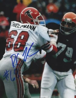Autographed R.C. THIELEMANN 8X10 Atlanta Falcons photo