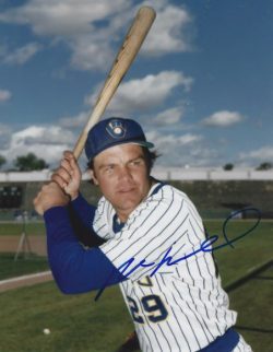 AUTOGRAPHED MARK BROUHARD 8X10 Milwaukee Brewers Photo