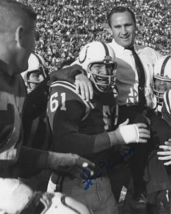 Autographed  8X10 LOU KIROUAC Baltimore Colts photo