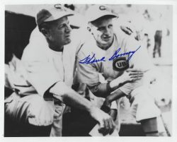 AUTOGRAPHED HANK BOROWY 8X10 Chicago Cubs Photo