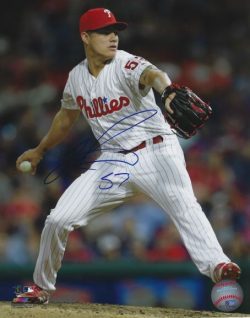 AUTOGRAPHED YACKSEL RIOS 8X10 Philadelphia Phillies Photo