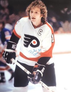 Autographed BOBBY CLARKE 16X20 Philadelphia Flyers Photo JSA