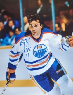 Autographed Paul Coffey "HOF '04" 16x20  Edmonton Oilers Photo