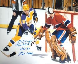 Autographed MARCEL DIONNE "HOF 92, 731 Goals" 16x20 Los Angeles Kings Photo
