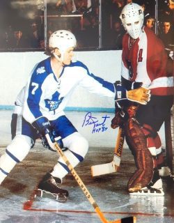 Autographed 16x20 BERNIE PARENT "HOF 84" Philadelphia Flyers Photo