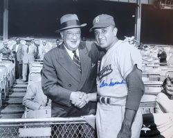 Autographed Don Newcombe 16x20 Brooklyn Dodgers Photo