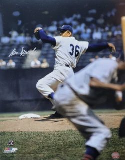 Autographed Don Newcombe 16x20 Brooklyn Dodgers Photo