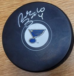 Autographed RICK ZOMBO St. Louis Blues Hockey Puck