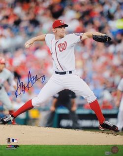 Autographed STEPHEN STRASBURG 16X20 Washington Nationals Photo with MLB Hologram