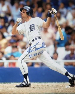 Autographed ALAN TRAMMELL "84 WS MVP" 16X20 Detroit Tigers Photo JSA