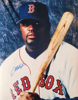 AUTOGRAPHED MO VAUGHN 16x20 Boston Red Sox photo