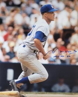 Autographed Maury Wills "MVP NL 62" Los Angeles Dodgers 16x20 Photo