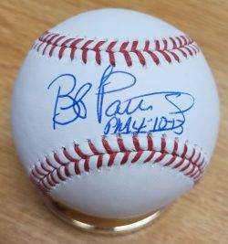 Autographed BOB PATTERSON Official Major League Baseball