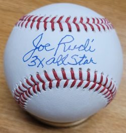 Autographed JOE RUDI "3x All Star" Official Major League Baseball