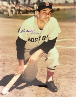 Autographed LOU BOUDREAU BOSTON RED SOX 11X14  photo