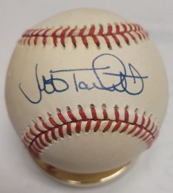 Autographed JEFF TACKETT Rawlings Official American League Baseball