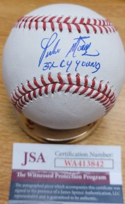 Autographed PEDRO MARTINEZ "3x Cy Young" Official Major League Baseball JSA Witness