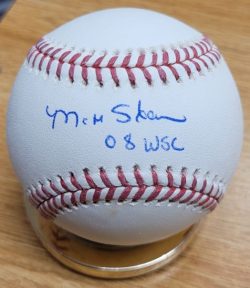 Autographed MATT STAIRS "08 WSC" Official Major League Baseball