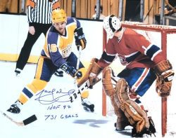 Autographed MARCEL DIONNE "HOF 92, 731 Goals" 16x20 Los Angeles Kings Photo