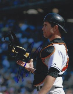 AUTOGRAPHED J.R. HOUSE 8X10 Baltimore Orioles Photo