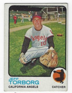 Autographed JEFF TORBORG California Angels 1973 Topps Card