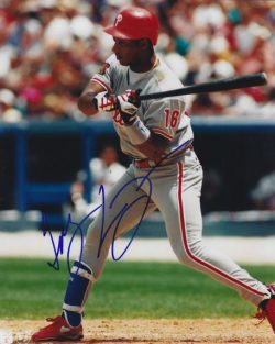 Autographed TONY LONGMIRE 8X10 Philadelphia Phillies Photo