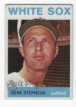 Autographed GENE STEPHENS Chicago White Sox 1964 Topps Card