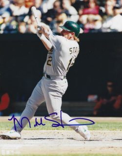 AUTOGRAPHED MATT STAIRS 8x10 Oakland A's Photo