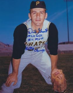 Autographed DICK GROAT "1960 WSC, MVP" 8X10 Pittsburgh Pirates Photo