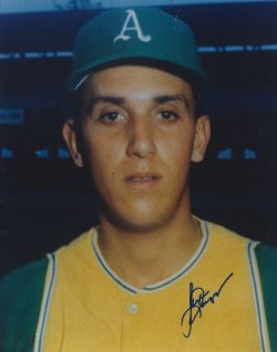 AUTOGRAPHED GEORGE LAUZERIQUE 8x10 Oakland A's photo