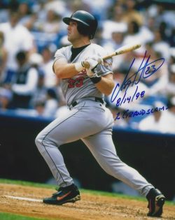 AUTOGRAPHED CHRIS HOILES 8X10 Baltimore Orioles Photo