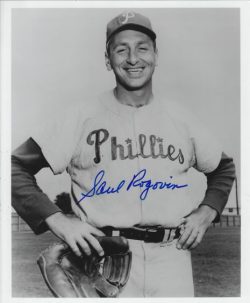 AUTOGRAPHED SAUL ROGOVIN 8x10 Philadelphia Phillies