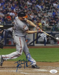 AUTOGRAPHED NICK HUNDLEY 8X10 Baltimore Orioles Photo JSA