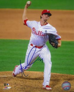 AUTOGRAPHED AARON NOLA 8X10 Philadelphia Phillies Photo