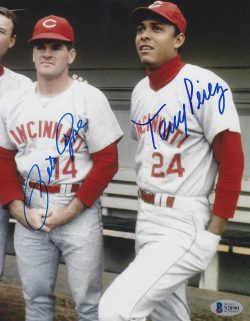 Autographed Pete Rose and Tony Perez Cincinnati Reds 8X10 Photo Beckett