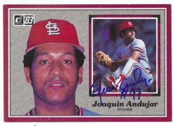 Autographed Joaquin Andujar Cardinals 1983 DONRUSS Action All Star Card #27